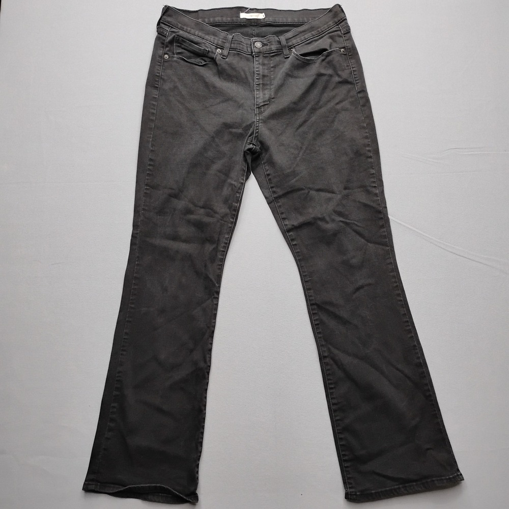 Levi Strauss Womens Classic Bootcut Jeans Black Size 16